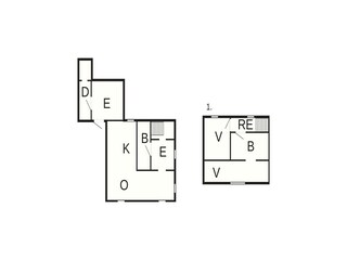 Vakantiehuis Lemvig Grondplan 58