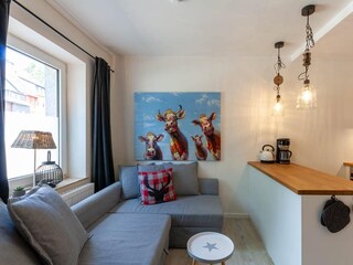 Wohn-/Schlafbereich mit offener Küche