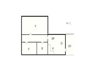 Casa de vacaciones Søndervig Plano de planta 48