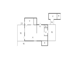 Vakantiehuis Ellös Grondplan 23