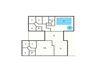 Casa per le vacanze Vaeggerløse Pianta del piano 40