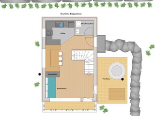 Grundriss Wohnbereich EG