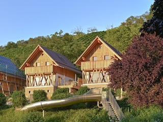 Aueßenansicht vom Schwimmbad aus