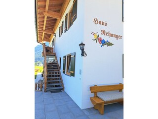 Ansicht Aufgang zum Eingang der Ferienwohnung