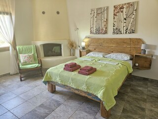 Bedroom with guest bathroom downstairs