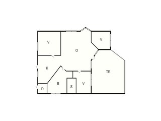 Vakantiehuis Udsholt Strand Grondplan 36