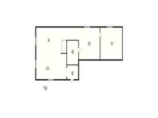 Vakantiehuis Unnaryd Grondplan 25