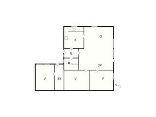 Casa de vacaciones Rødvig Plano de planta 18