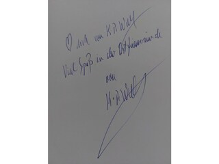 Widmung von Klaus-Peter Wolf