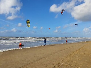 Kitesurfen am Strand