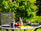 Terrasse Blick in den Park