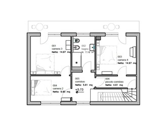 Casa per le vacanze Ghiffa Pianta del piano 43
