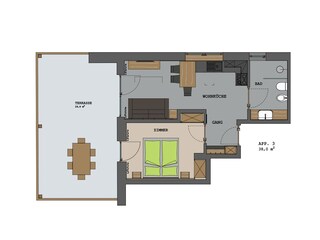 Casa per le vacanze Tisens Pianta del piano 13