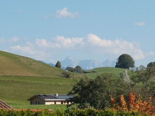 Blick auf die Zugspitze aus dem Schlafzimmerfenster