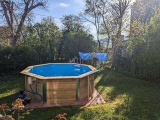 Badefreuden im 4x4 mHolzpool