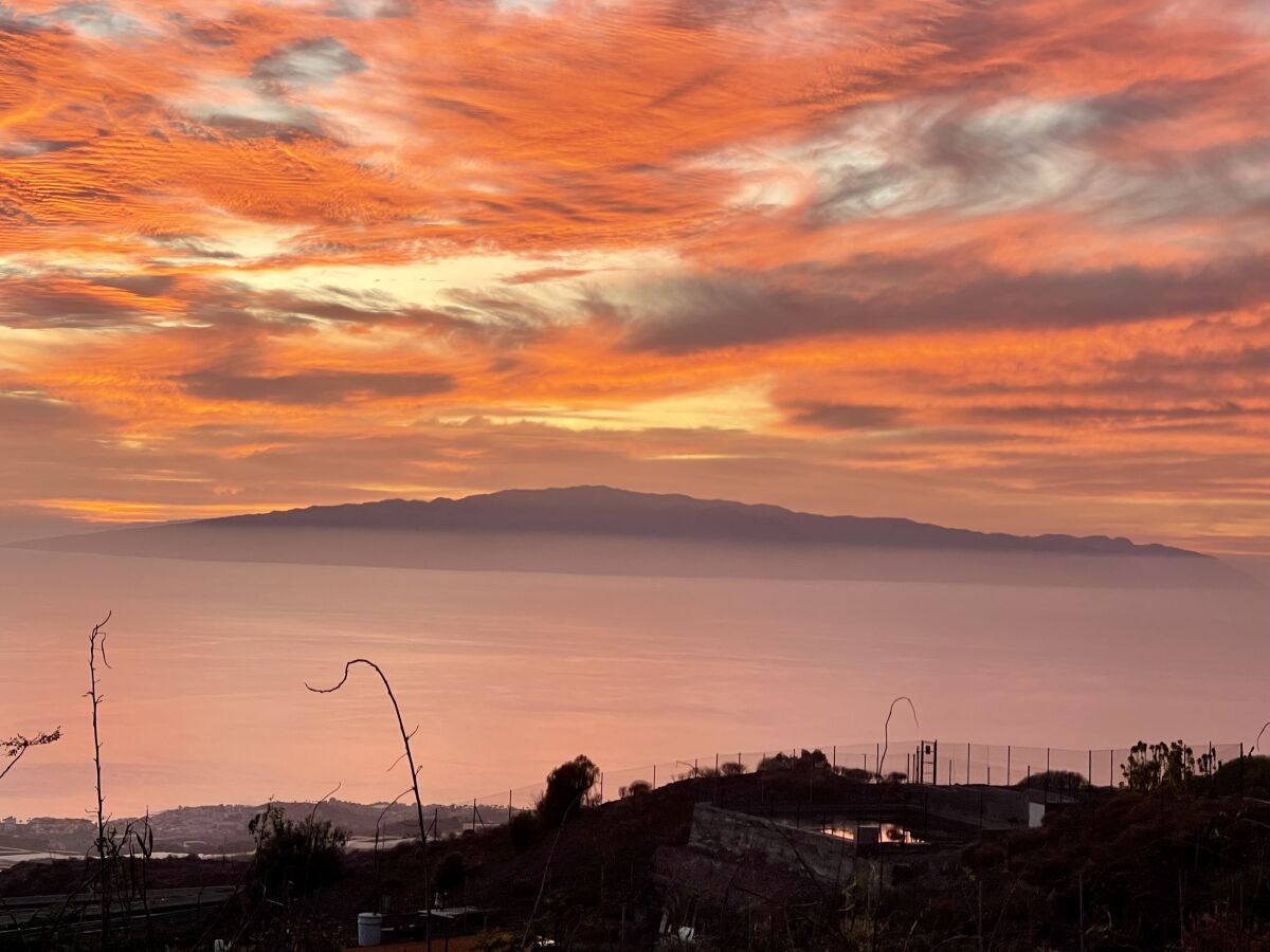 Blick auf La Gomera