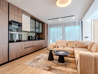 Kitchen and living area