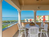 Balcony with a sea view