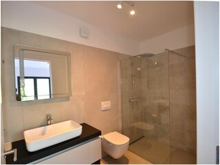 Ensuite bathroom with large shower