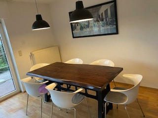 Essplatz im Wohnzimmer