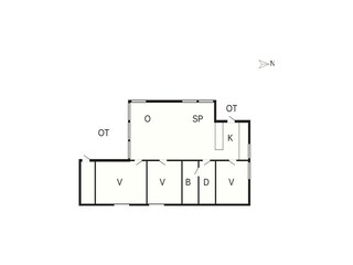 Vakantiehuis Bogø Grondplan 42