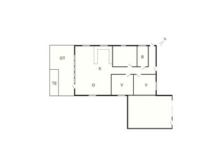 Casa de vacaciones Humlum Plano de planta 50