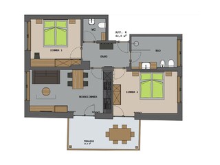 Casa per le vacanze Tisens Pianta del piano 11