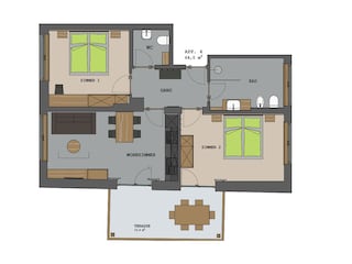 Holiday house Tisens Floor Plan 11