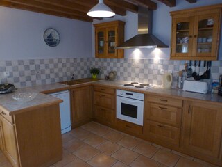 The kitchen equipped well