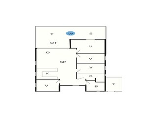 Vakantiehuis Vaeggerløse Grondplan 5