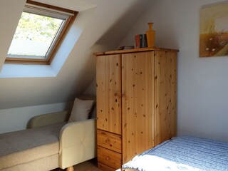 Gallerie mit  kleiner Lesecouch