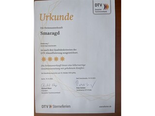 Urkunde DTV-Klassifizierung