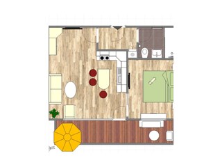 Appartamento per vacanze Oberstdorf Pianta del piano 20