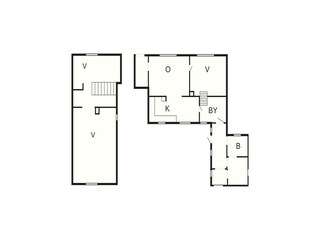 Casa de vacaciones Vester Hjermitslev Plano de planta 45