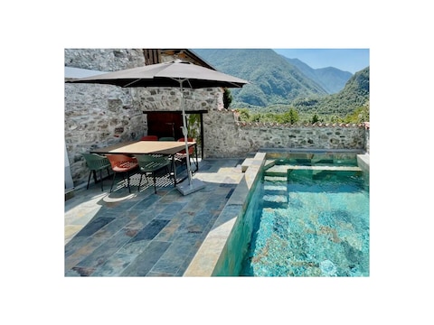 Ferienhaus LIA mit Pool 900m vom Badefluß Nadiza nahe Soca-Tal