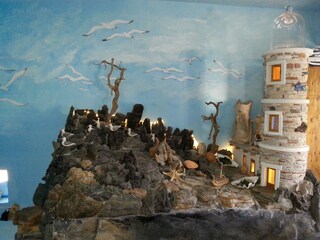 Rock with lighthouse