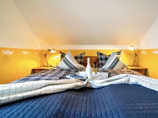 das zweite Schlafzimmer Richtung Halbinsel