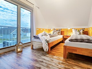 2 Einzelbetten bei Anreise stehen die Betten immer als Doppelbett