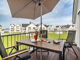 perfekte Ausstattung auch auf den Balkonen