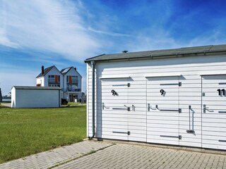 abschließbarer Fahrradschuppen in der Ferienwohnung Räuberhöhle by Seeblick Ferien