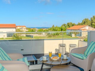 Möblierte Terrasse