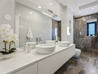 Family Bathroom with two sinks