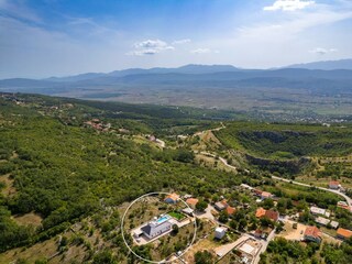 Marked position of Villa Lukas located in Gornji Vinjan