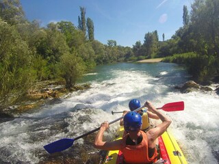 Rafting on river