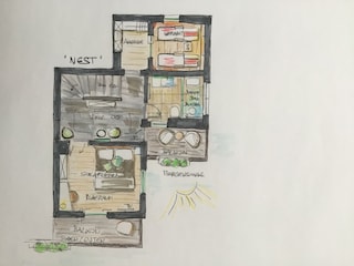 Grundriss OG "Nest"