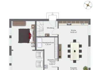 Casa de vacaciones Kopendorf Plano de planta 42