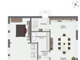 Vakantiehuis Kopendorf Grondplan 34