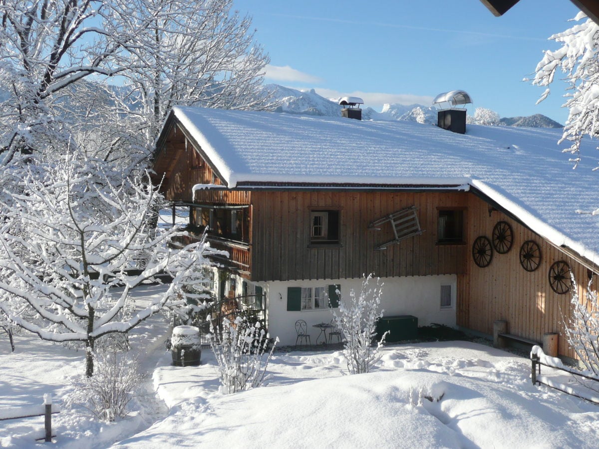 Farmhouse in winter