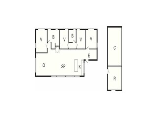 Vakantiehuis Bunken Grondplan 51