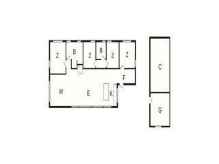 Casa per le vacanze Bunken Pianta del piano 5